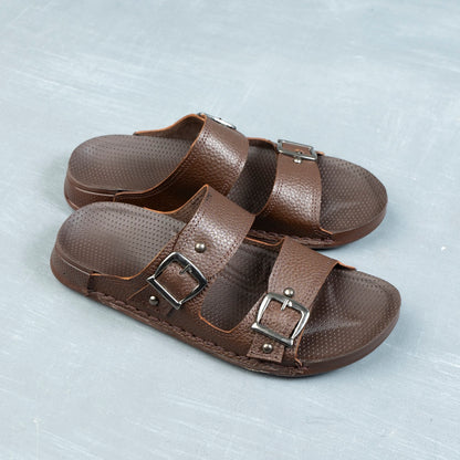 Dual Buckle Slippers