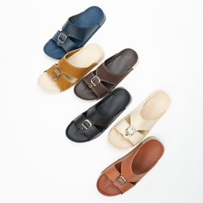 Single Buckle Slippers